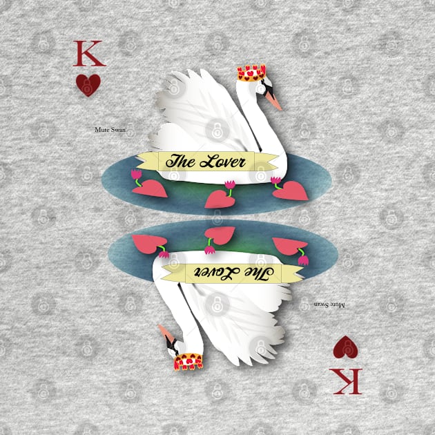 Swan King of Hearts by Deborah Goschy